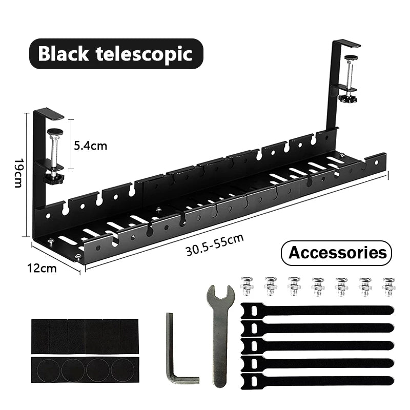 Adjustable Under Desk Cable Organizer