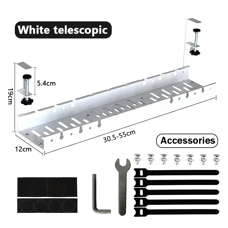 Adjustable Under Desk Cable Organizer